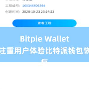 Bitpie Wallet还注重用户体验比特派钱包恢复